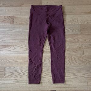 Athleta Burgundy Elevation 7/8 Leggings